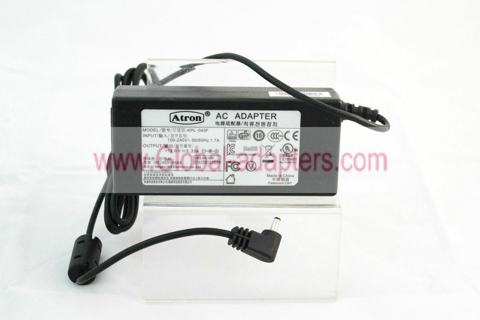 New Atron KPL-040F 12.0V 3.33A AC POWER ADAPTER